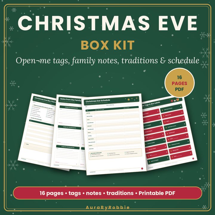 Christmas Eve Box Printable Kit