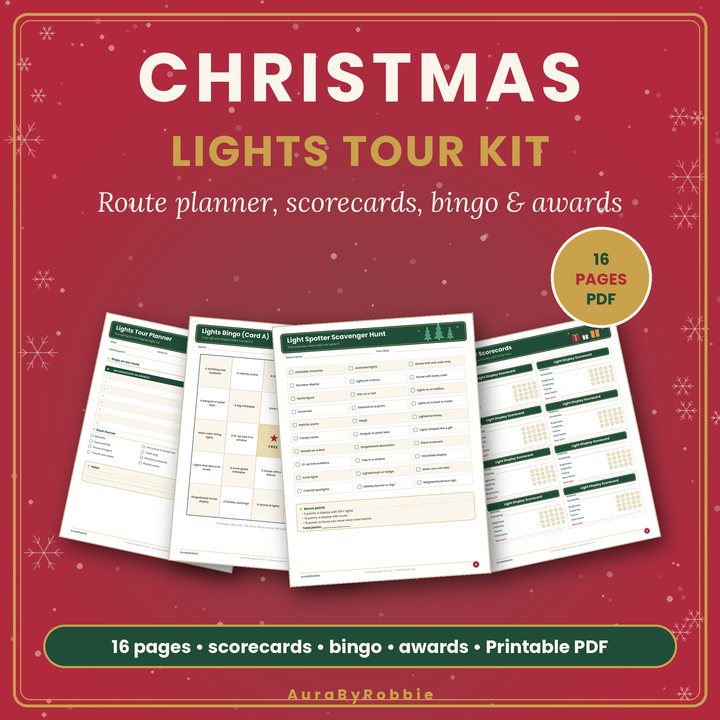 Christmas Lights Tour Printable Kit