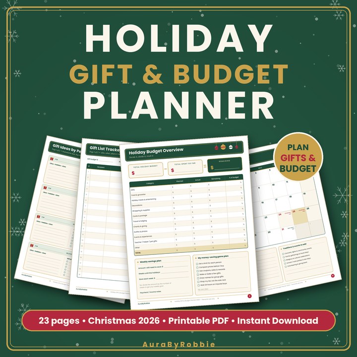 Holiday Gift & Budget Planner