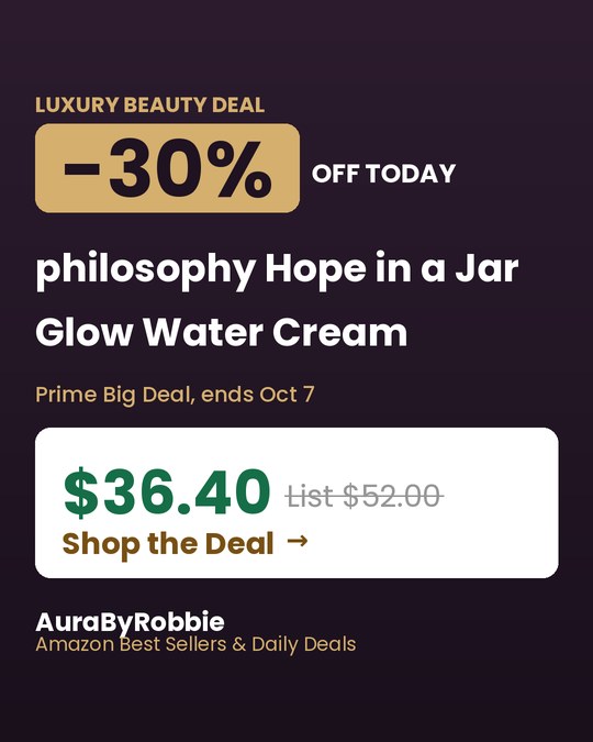 philosophy Hope in a Jar Moisturizer, $36.40, 30% off the $52.00 list price