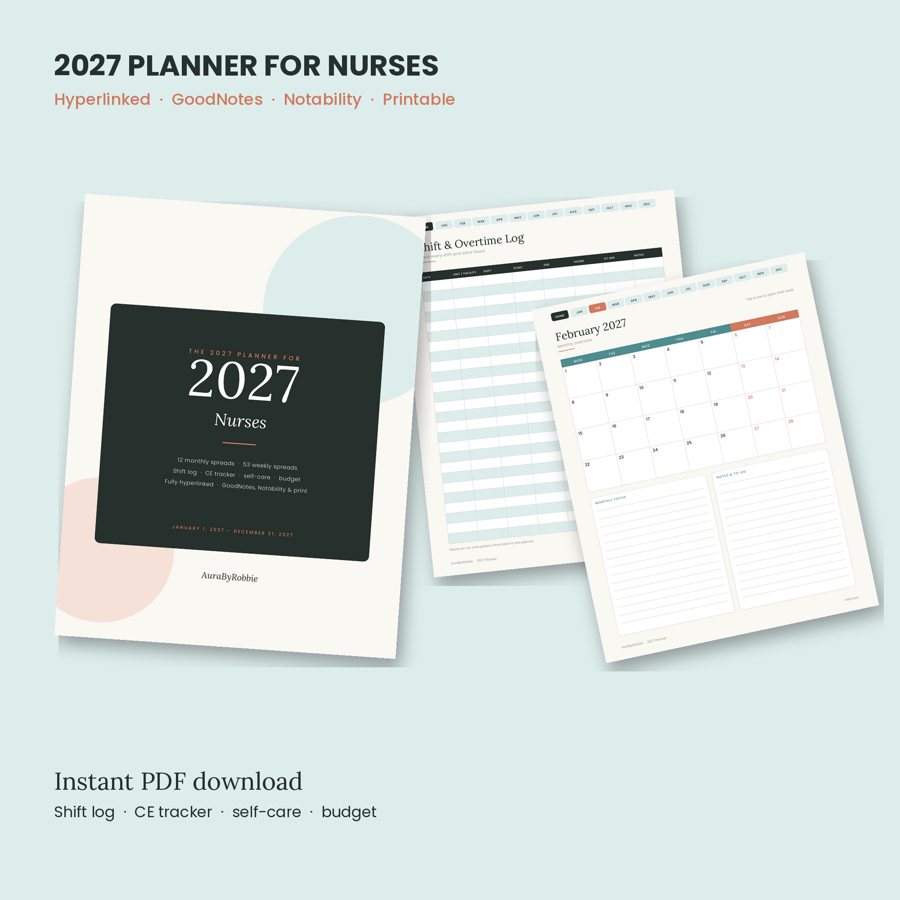 2027 Planner for Nurses