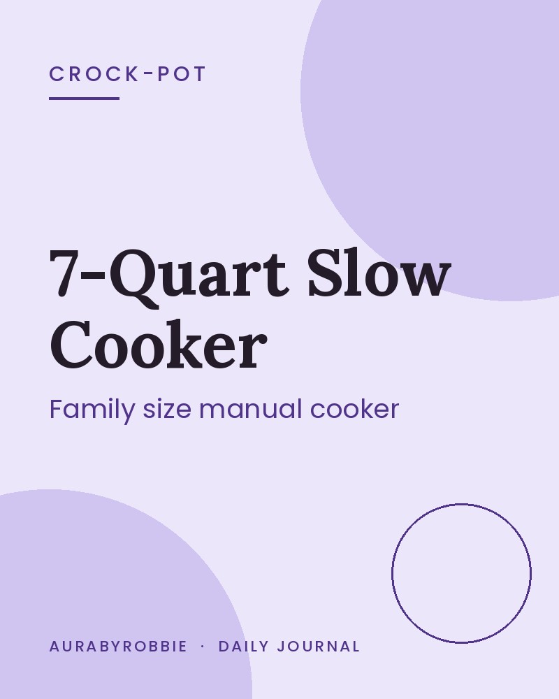 Crock-Pot 7-Quart Manual Slow Cooker