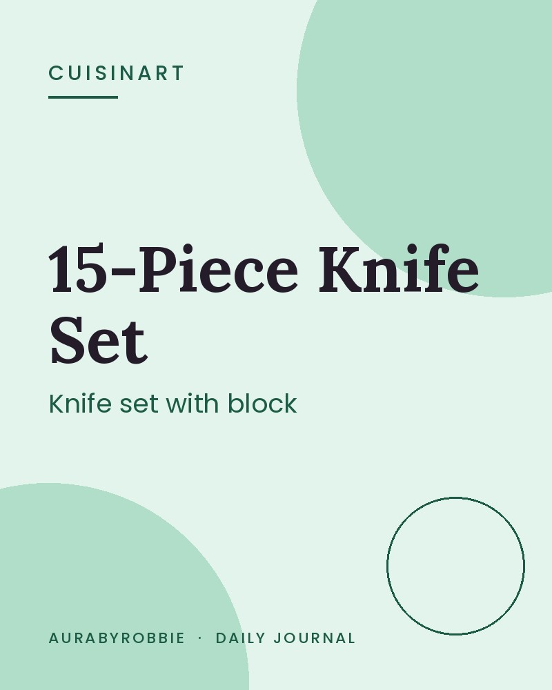 Cuisinart 15-Piece Knife Set with Block