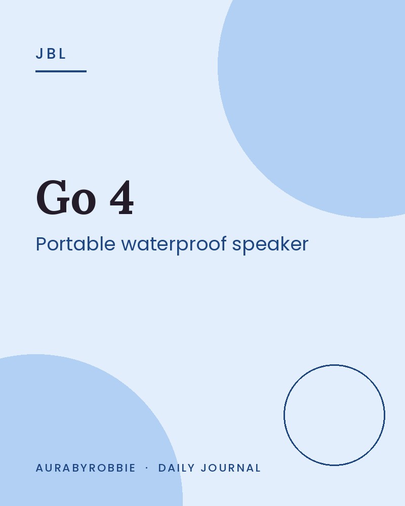 JBL Go 4 Portable Waterproof Speaker