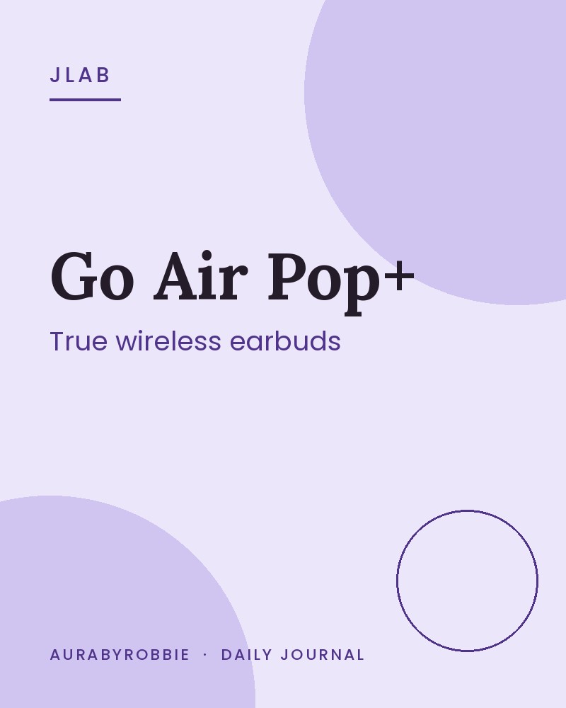 JLab Go Air Pop+ True Wireless Earbuds